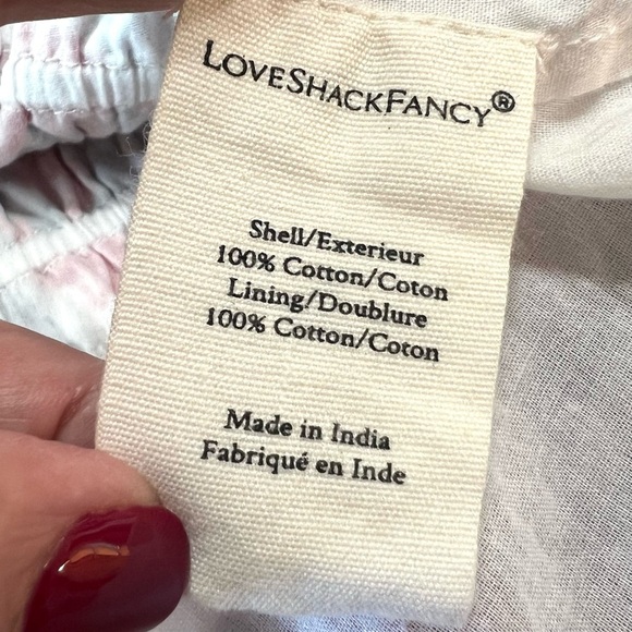 LoveShackFancy Rena Rose Floral Ruffle Mini Dress in Rush of Red Women’s Medium - Picture 13 of 16